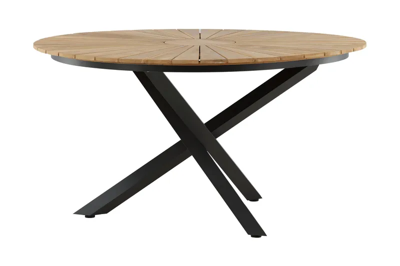 Mexico Matbord Utomhus Rund 140 cm Brun/Svart, Venture Home