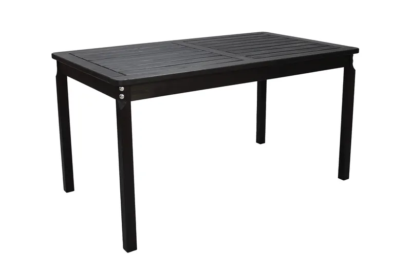 Olivio Matbord Utomhus 135x77 cm - Svart - Utemöbler - Utebord & trädgårdsbord - Matbord utomhus