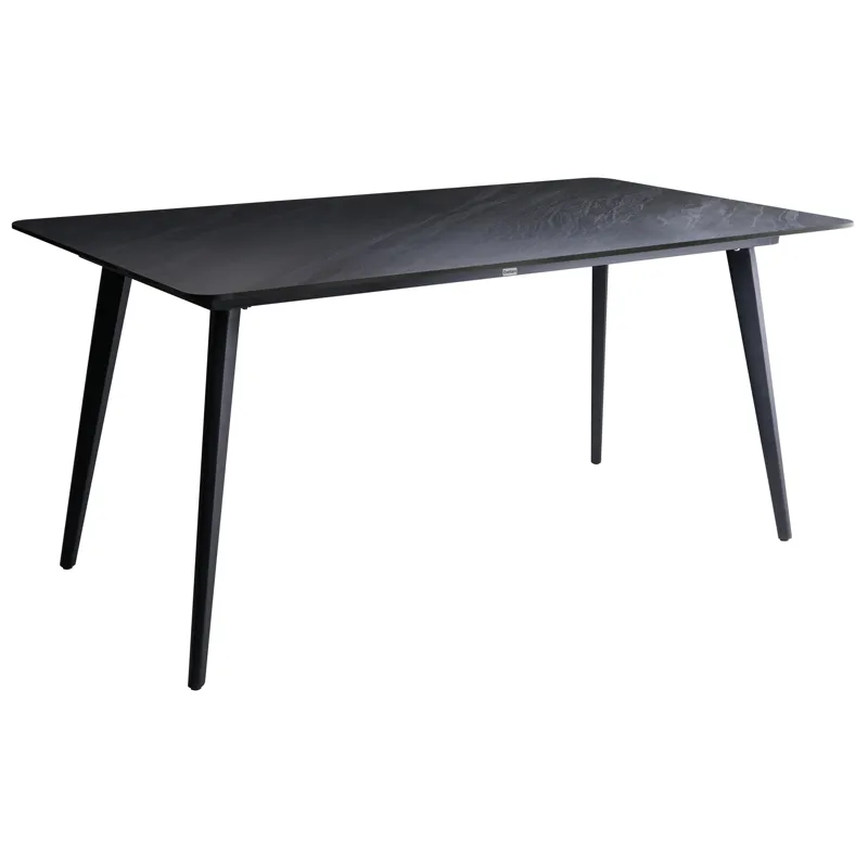 Matbord utomhus Rodallo 90x160 cm Sten - Svart - Utemöbler - Utebord & trädgårdsbord - Matbord utomhus