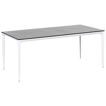 Matbord utomhus Sovareto 90x180 cm Steneffekt - Grå - Utemöbler - Utebord & trädgårdsbord - Matbord utomhus