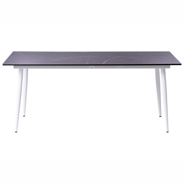 Matbord utomhus Tolentino 90x180 cm Marmoreffekt - Vit/Grå - Utemöbler - Utebord & trädgårdsbord - Matbord utomhus