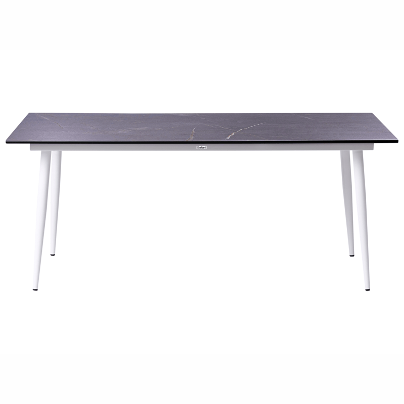Matbord utomhus Tolentino 90x180 cm Marmoreffekt - Vit/Grå - Utemöbler - Utebord & trädgårdsbord - Matbord utomhus