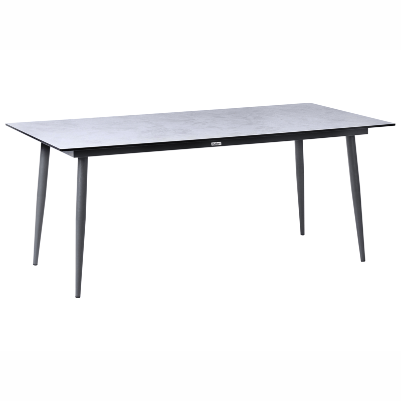 Matbord utomhus Tolentino 90x180 cm Steneffekt - Grå - Utemöbler - Utebord & trädgårdsbord - Matbord utomhus