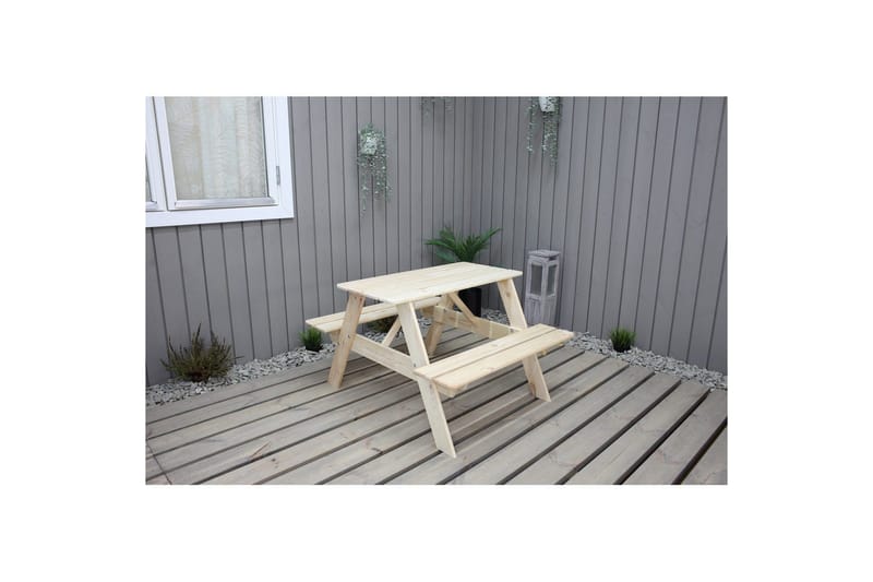 Picknickbord Mini Rasta för Barn - Naturfärgad - Utemöbler - Utebord & trädgårdsbord - Picknickbord & bänkbord