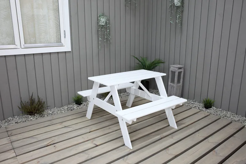 Nancie Mini Picknickbord, Vit