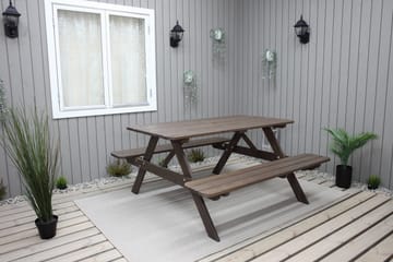 Nancie Picknickbord 150 cm - Brun - Utemöbler - Utebord & trädgårdsbord - Picknickbord & bänkbord