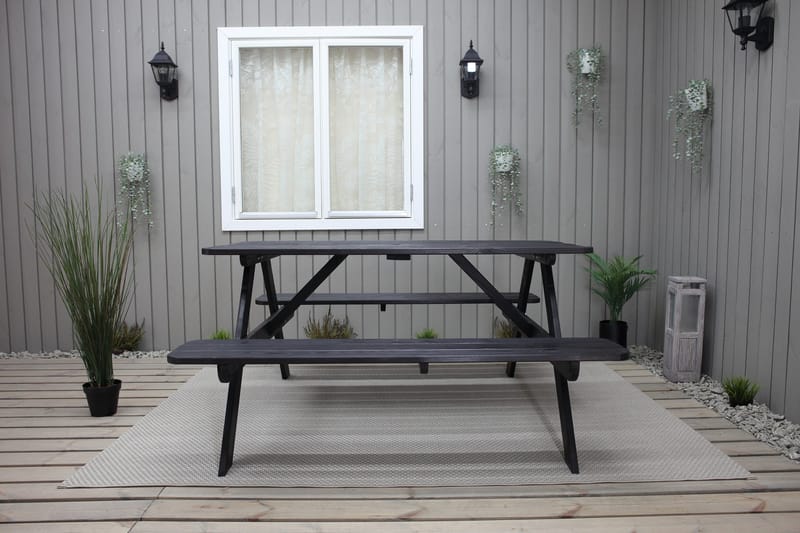 Nancie Picknickbord 158 cm - Kaffesvart - Utemöbler - Utebord & trädgårdsbord - Picknickbord & bänkbord