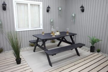 Nancie Picknickbord 158 cm - Kaffesvart - Utemöbler - Utebord & trädgårdsbord - Picknickbord & bänkbord