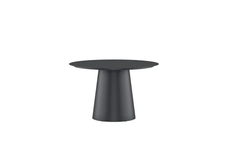 Runt matbord Lanzo 120 cm Utomhus - Svart - Utemöbler - Utebord & trädgårdsbord - Matbord utomhus