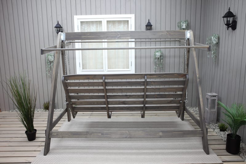 Hängmatta Pelle gunga utan tak Utomhus - Grå - Utemöbler - Utesoffa - Hammock