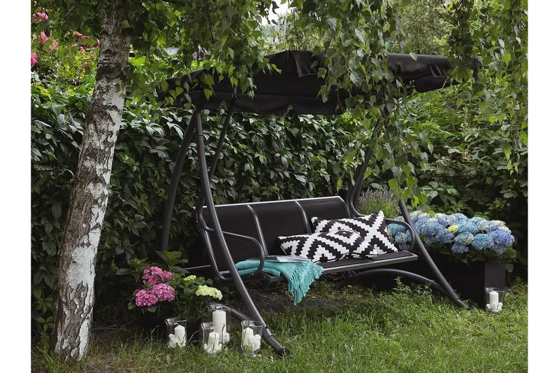 Bogart Hängsoffa 190 cm - Svart - Utemöbler - Utesoffa - Hammock
