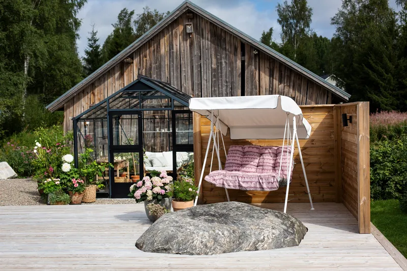 Duo 2- pers. hammock, 84B - Vit/Rosa - Utemöbler - Utesoffa - Hammock