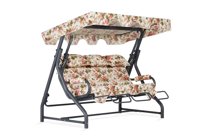 Icterina 3-sits Hammock med Tak - Flerfärgad - Utemöbler - Utesoffa - Hammock