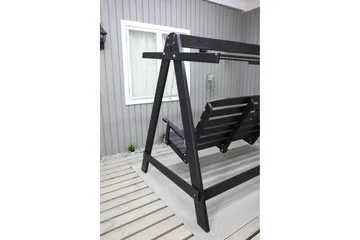Pelle Hammock utan Tak - Mörkbrun - Utemöbler - Utesoffa - Hammock