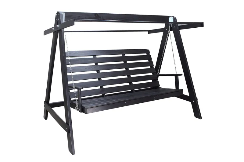 Pelle Hammock utan Tak, Mörkbrun