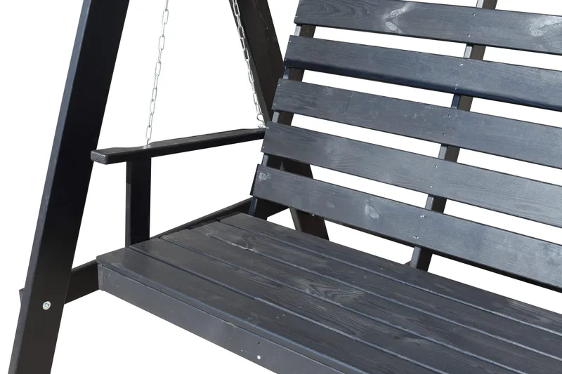 Pelle Hammock utan Tak - Mörkbrun - Utemöbler - Utesoffa - Hammock