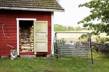 Retro 3-sits hammock, grå stomme - Varax - Utemöbler - Utesoffa - Hammock
