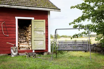 Retro 3-sits hammock, grå stomme - Varax - Utemöbler - Utesoffa - Hammock