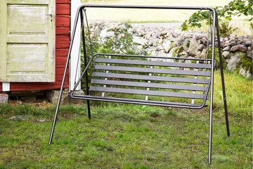 Retro 3-sits hammock, grå stomme - Varax - Utemöbler - Utesoffa - Hammock