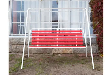 Retro 3-sits hammock, vit stomme - Varax - Utemöbler - Utesoffa - Hammock