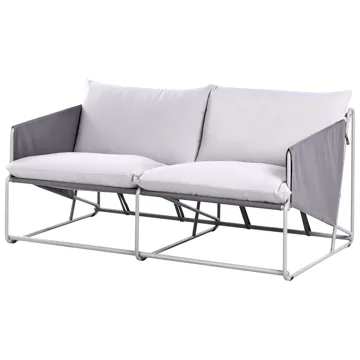Soffa utomhus 2-Sits Ponte - Grå - Utemöbler - Utesoffa