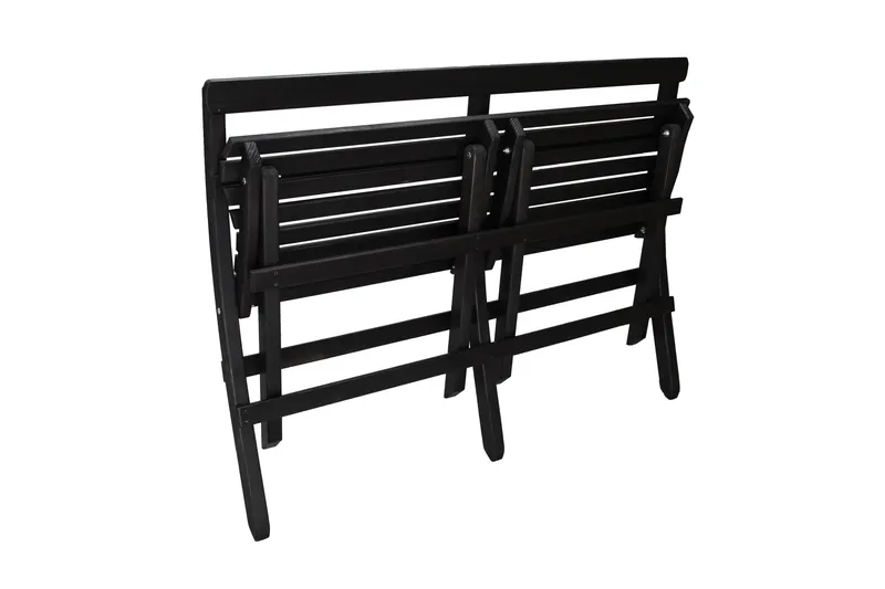 Larios Utebänk 130 cm - Svart - Utemöbler - Utesoffa - Trädgårdsbänk & utebänk