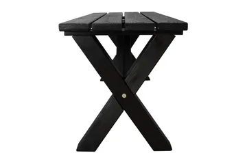 Lietinna Utebänk 100 cm - Svart - Utemöbler - Utesoffa - Trädgårdsbänk & utebänk