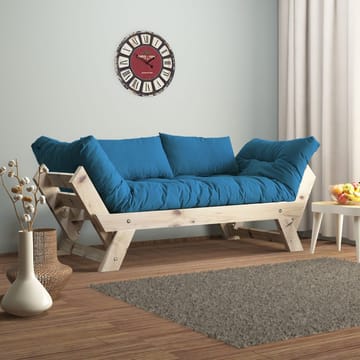 Zylar 2-sits Bäddsoffa - Blå/Natur - Möbler - Soffa - Bäddsoffa - Bäddsoffa 2 sits