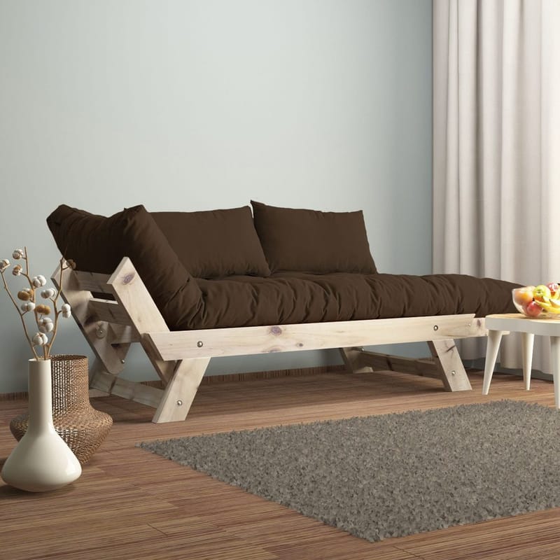 Zylar 2-sits Bäddsoffa - Brun/Natur - Möbler - Soffa - Bäddsoffa - Bäddsoffa 2 sits