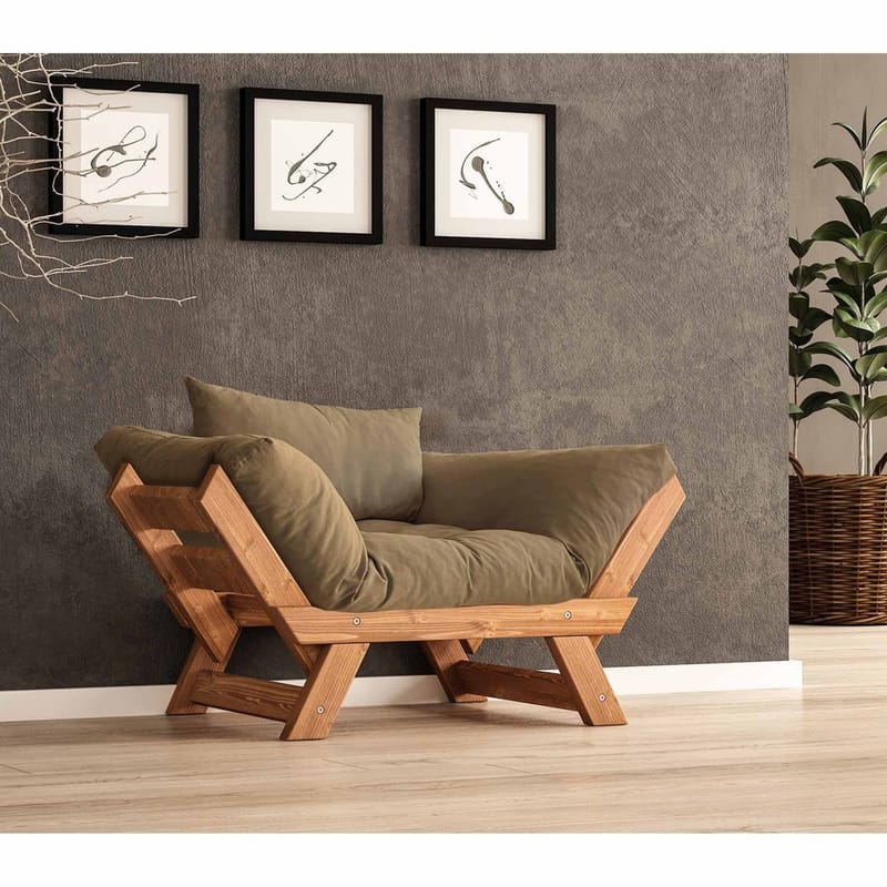 Zylar 2-sits Bäddsoffa - Taupe - Möbler - Soffa - Bäddsoffa - Bäddsoffa 2 sits