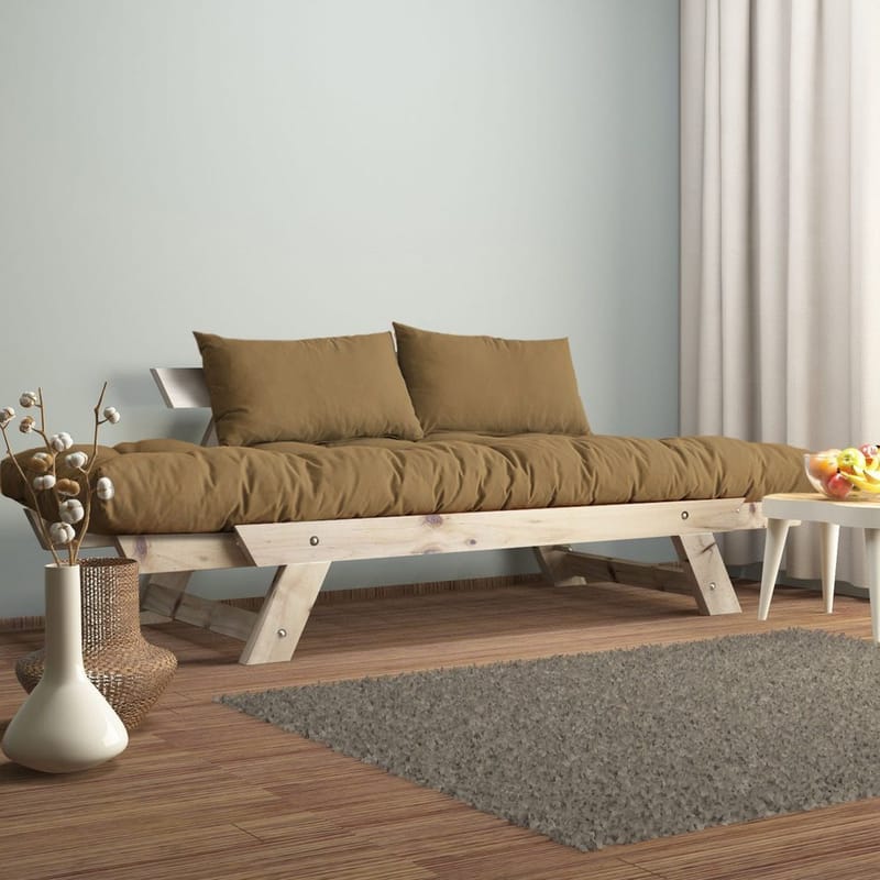 Zylar 2-sits Bäddsoffa - Taupe/Natur - Möbler - Soffa - Bäddsoffa - Bäddsoffa 2 sits