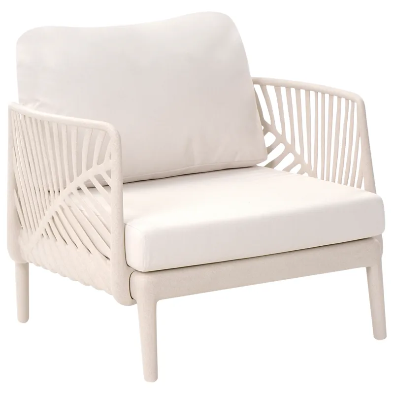 Fåtölj utomhus Saturnia, Beige