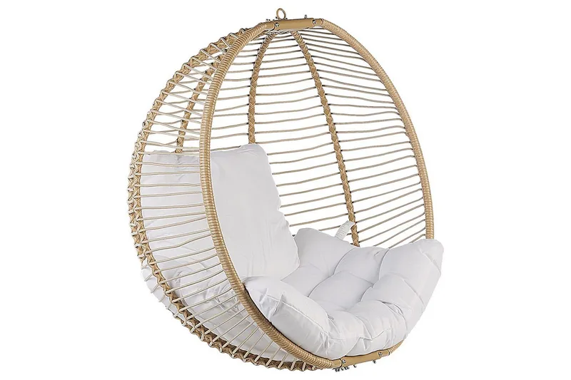 Hängstol Arco - Beige, vit - Utemöbler - Utestol & trädgårdsstol - Hängstol utomhus