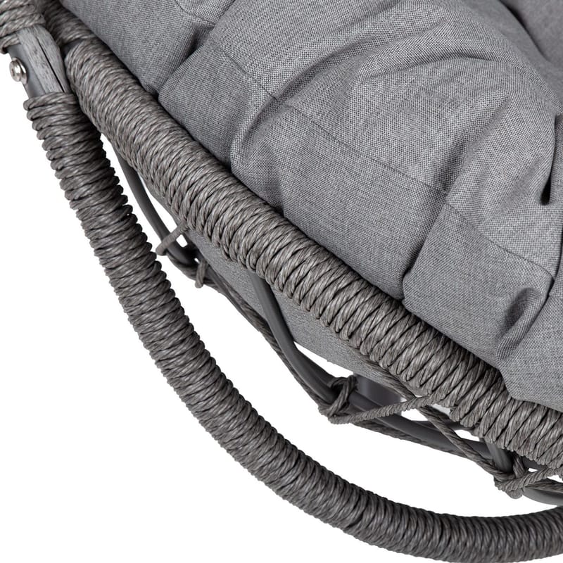 Hängstol Amara 134x134x196 cm - Mörkgrå - Utemöbler - Utestol & trädgårdsstol - Hängstol utomhus - Hängstol med stativ