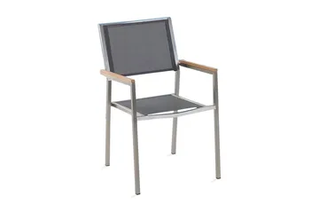 Grosseto Trädgårdsstol 6 St 58 cm - Grå - Utemöbler - Utestol & trädgårdsstol - Matstol & karmstol utomhus