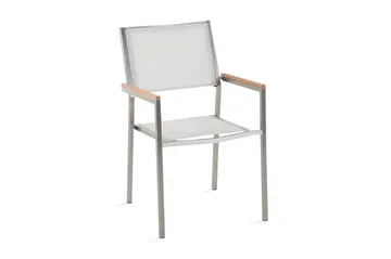 Grosseto Trädgårdsstol 6 St 58 cm - Vit - Utemöbler - Utestol & trädgårdsstol - Matstol & karmstol utomhus