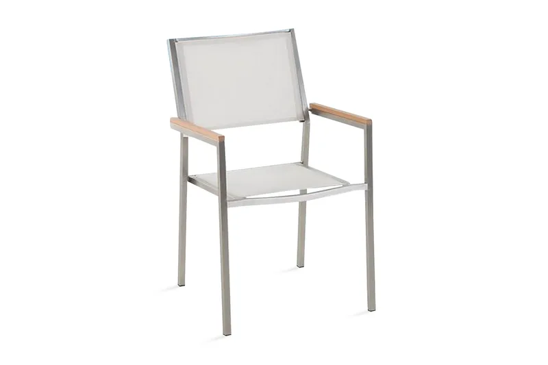 Grosseto Trädgårdsstol 6 St 58 cm - Vit - Utemöbler - Utestol & trädgårdsstol - Matstol & karmstol utomhus