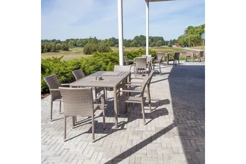 Utestol LARACHE 57x61xH83 aluminiumram grå - Utemöbler - Utestol & trädgårdsstol - Matstol & karmstol utomhus