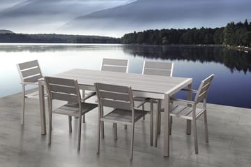 Vernio Trädgårdsstol 6 St 57 cm - Grå - Utemöbler - Utestol & trädgårdsstol - Matstol & karmstol utomhus