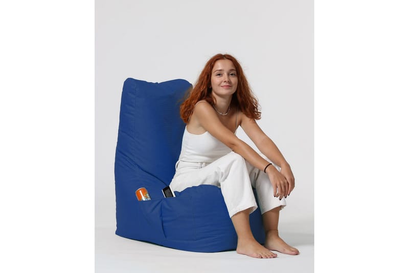Almasi Sittsäck Utomhus 60 cm - Blå - Utemöbler - Utestol & trädgårdsstol - Sittsäckar utomhus