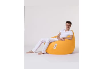 Sittsäckar utomhus Hunny Sittsäck Utomhus 115 cm Gul - Utemöbler - Utestol & trädgårdsstol - Sittsäckar utomhus