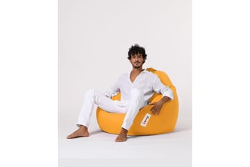 Sittsäckar utomhus Hunny Sittsäck Utomhus 115 cm Gul - Utemöbler - Utestol & trädgårdsstol - Sittsäckar utomhus