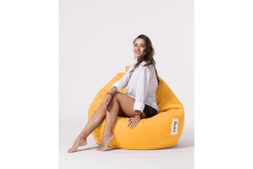 Sittsäckar utomhus Hunny Sittsäck Utomhus 115 cm Gul - Utemöbler - Utestol & trädgårdsstol - Sittsäckar utomhus
