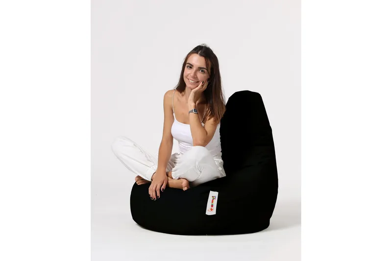 Vinna Sittsäck Utomhus 80 cm - Svart - Utemöbler - Utestol & trädgårdsstol - Sittsäckar utomhus