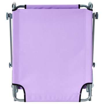 Solstol utomhus Foligno Stål - Violett/Silver - Utemöbler - Utestol & trädgårdsstol - Solsäng & Solvagnar