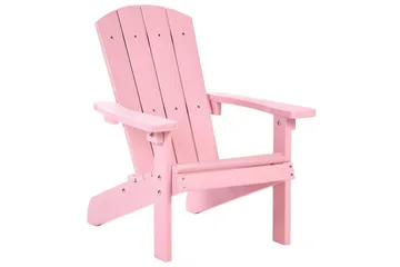 Barnstol Adirondack - Rosa - Utemöbler - Utestol & trädgårdsstol - Solstolar - Däckstol