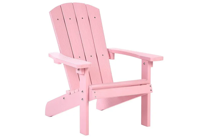 Barnstol Adirondack - Rosa - Utemöbler - Utestol & trädgårdsstol - Solstolar - Däckstol
