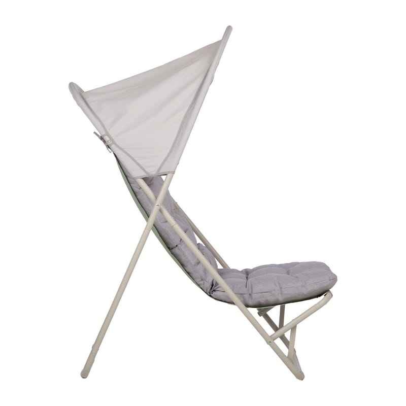 Vilostol Piper med canopy - Beige - Utemöbler - Utestol & trädgårdsstol - Solstolar - Strandstol