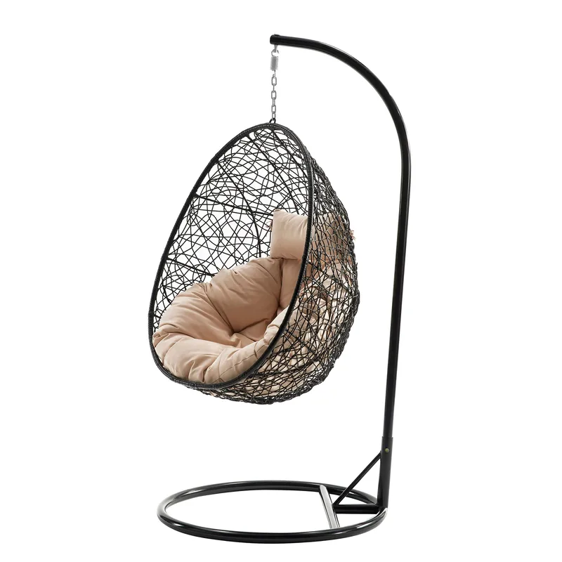 Solvero Hängstol utomhus, svart, beige
