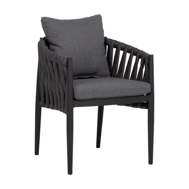 Stol Bristol 63x62x73 cm - Grå - Utemöbler - Utestol & trädgårdsstol - Utefåtölj & loungefåtölj